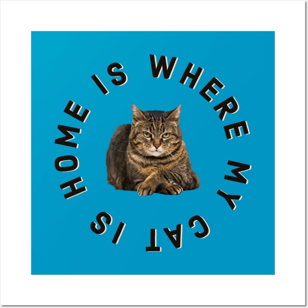 Home Is Where My Cat Is (Manx) Wall Art by terrybain